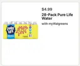 Walgreens Pure Life Water offer