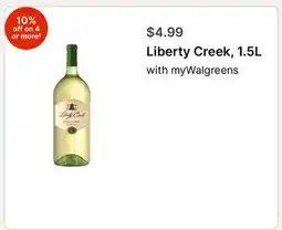 Walgreens Liberty Creek, 1.5L offer