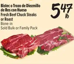 El Super Fresh Fresh Beef Chuck Steaks or Roast offer