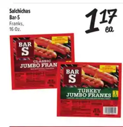 El Super Fresh Bar-S Franks offer