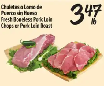 El Super Fresh Fresh Boneless Pork Loin Chops or Pork Loin Roast offer
