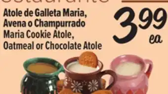 El Super Fresh Maria Cookie Atole, Oatmeal or Chocolate Atole offer