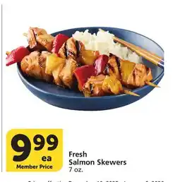 Albertsons Fresh Salmon Skewers offer
