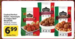Albertsons Cooked Perfect Italian, Homestyle or Angus Beef Meatballs offer