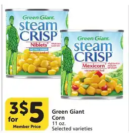 Albertsons Green Giant Corn offer