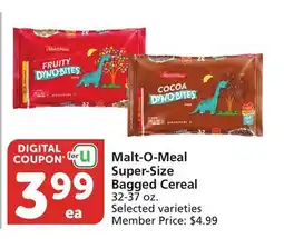 Albertsons Malt-O-Meal Super-Size Bagged Cereal offer