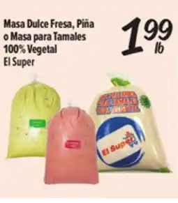 El Super Fresh Masa Dulce Fresa, Piñao Masa para Tamales 100% Vegetal El Super offer