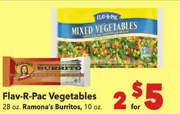 Vallarta Supermarkets Flav-R-Pac Vegetables offer