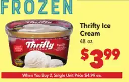 Vallarta Supermarkets Thrifty Ice Cream offer