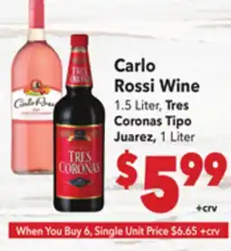 Vallarta Supermarkets Carlo Rossi Wine offer
