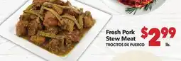 Vallarta Supermarkets Fresh Pork Stew Meat/ TROCITOS DE PUERCO offer