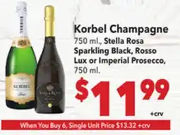 Vallarta Supermarkets Korbel Champagne offer