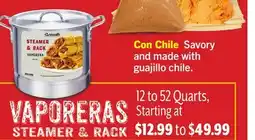 Vallarta Supermarkets VAPORERAS STEAMER & RACK offer