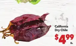 Vallarta Supermarkets California Dry Chile offer