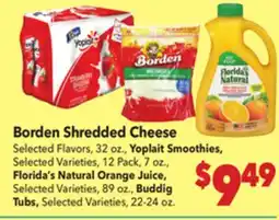 Vallarta Supermarkets Borden Shredded Cheese offer
