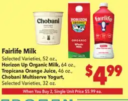 Vallarta Supermarkets Fairlife Milk offer