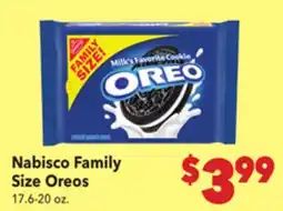 Vallarta Supermarkets Nabisco Family Size Oreos offer