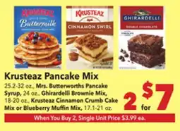 Vallarta Supermarkets Krusteaz Pancake Mix offer