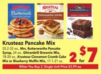Vallarta Supermarkets Krusteaz Pancake Mix offer
