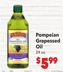 Vallarta Supermarkets Pompeian Grapessed Oil offer