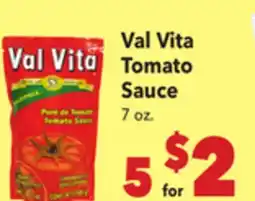 Vallarta Supermarkets Val Vita Tomato Sauce offer