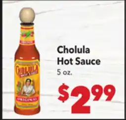 Vallarta Supermarkets Cholula Hot Sauce offer