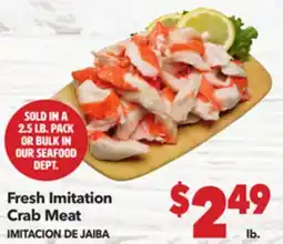 Vallarta Supermarkets Fresh Imitation Crab Meat / IMITACION DE JAIBA offer