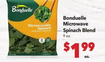 Vallarta Supermarkets Bonduelle Microwave Spinach Blend offer