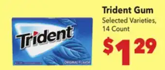Vallarta Supermarkets Trident Gum offer