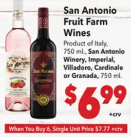 Vallarta Supermarkets San Antonio Fruit Farm Wines offer