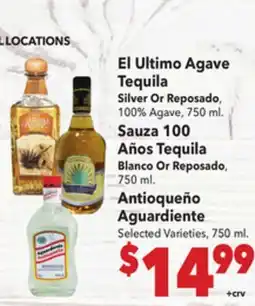 Vallarta Supermarkets El Ultimo Agave Tequila offer