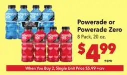 Vallarta Supermarkets Powerade or Powerade Zero offer