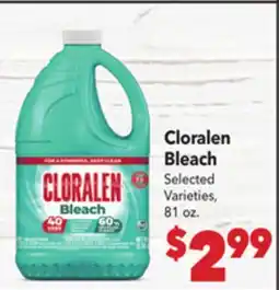 Vallarta Supermarkets Cloralen Bleach offer