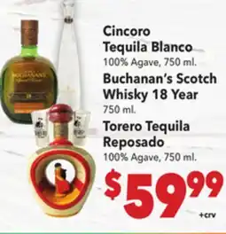 Vallarta Supermarkets Cincoro Tequila Blanco 100 offer