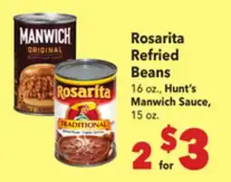 Vallarta Supermarkets Rosarita Refried Beans offer