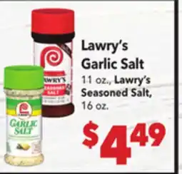 Vallarta Supermarkets Lawry's Garlic Salt offer