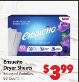 Vallarta Supermarkets Ensueño Dryer Sheets offer