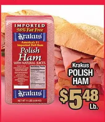 Torres Supermercado Krakus Polish Ham offer