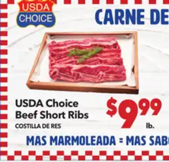 Vallarta Supermarkets USDA Choice Beef Short Ribs / COSTILLA DE RES offer