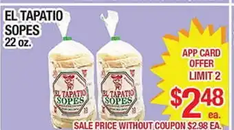 Torres Supermercado EL TAPATIO SOPES offer