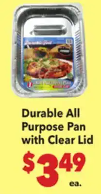 Vallarta Supermarkets Durable All Purpose Pan with Clear Lid offer