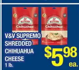 Torres Supermercado V&V SUPREMO SHREDDED CHIHUAHUA CHEESE offer