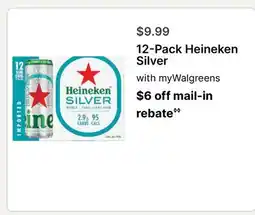 Walgreens 12-Pack Heineken Silver offer
