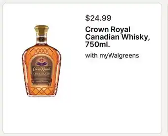 Walgreens Crown Royal Canadian Whisky, 750ml offer