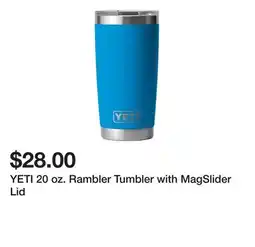 Dick's Sporting Goods YETI 20 oz. Rambler Tumbler with MagSlider Lid offer