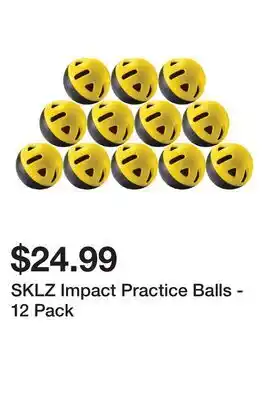 Dick's Sporting Goods SKLZ Impact Practice Balls - 12 Pack offer