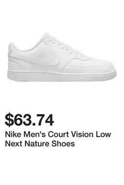 Dick's Sporting Goods Nike Men's Court Vision Low Next Nature Shoes offer