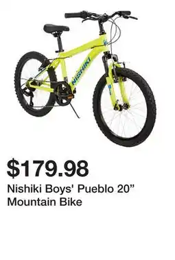 Dick's Sporting Goods Nishiki Boys' Pueblo 20 Mountain Bike offer