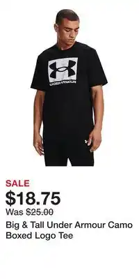 Kohl's Big & Tall Under Armour Camo Boxed Logo Tee offer
