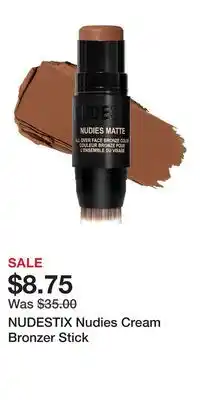 Kohl's NUDESTIX Nudies Cream Bronzer Stick offer